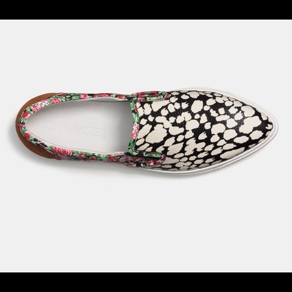 Classic White Floral Sneakers $295 - Picture 4 of 5